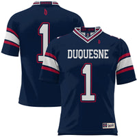 #1 Duquesne Dukes GameDay Greats Football Jersey - Blue