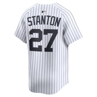 New York Yankees Giancarlo Stanton Nike White Home Limited Player Jersey