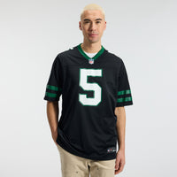 New York Jets Garrett Wilson Nike Legacy Black Alternate Game Jersey
