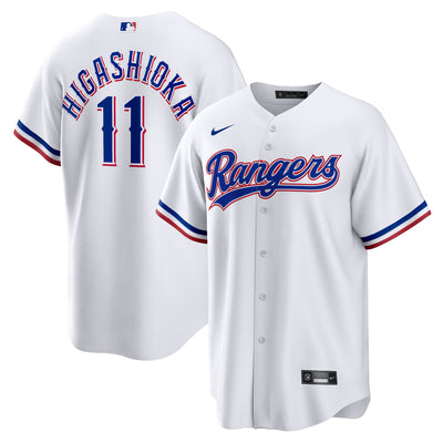 Texas Rangers Kyle Higashioka Nike White Home Replica Jersey