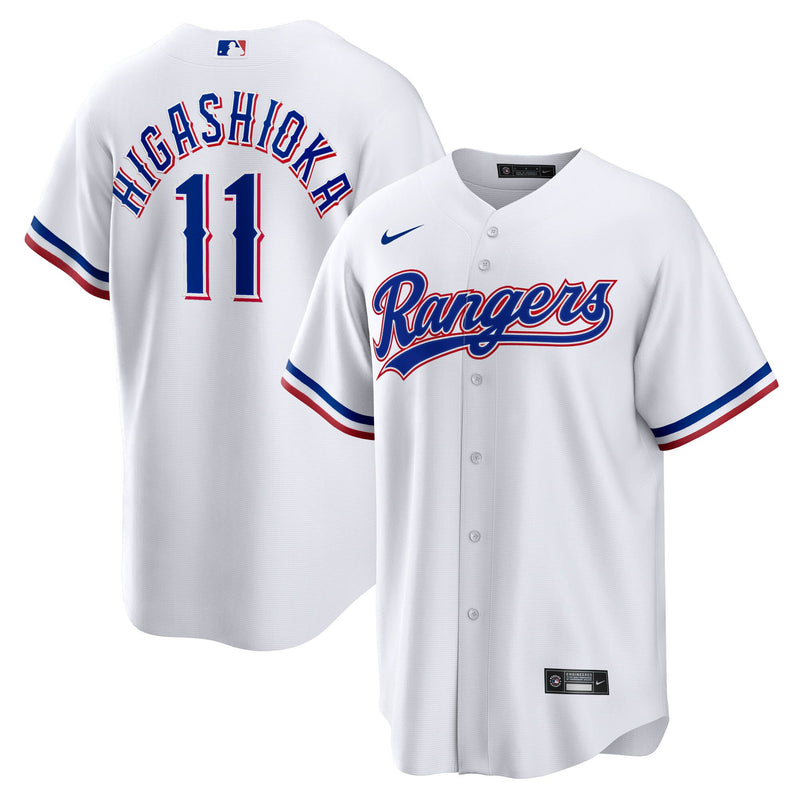 Texas Rangers Kyle Higashioka Nike White Home Replica Jersey