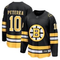 Boston Bruins JJ Peterka Fanatics Black Home Breakaway Jersey