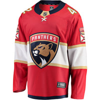 Florida Panthers Gustav Forsling Fanatics Red Home Breakaway Player Jersey