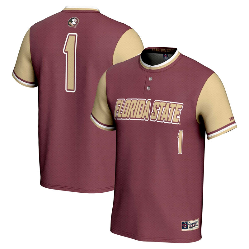 #1 Florida State Seminoles GameDay Greats Lightweight Softball Jersey - Garnet