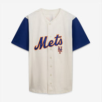 New York Mets Profile Cream/Royal Big & Tall Two-Color Fashion Jersey