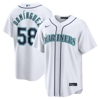 Seattle Mariners Seranthony Domínguez Nike White Home Replica Jersey