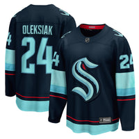 Seattle Kraken Jamie Oleksiak Fanatics Deep Sea Blue Home Breakaway Player Jersey