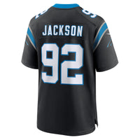 Carolina Panthers Cam Jackson Nike Black Team Game Jersey