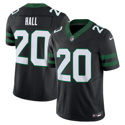 New York Jets Breece Hall Nike Legacy Black Alternate Vapor F.U.S.E. Limited Jersey