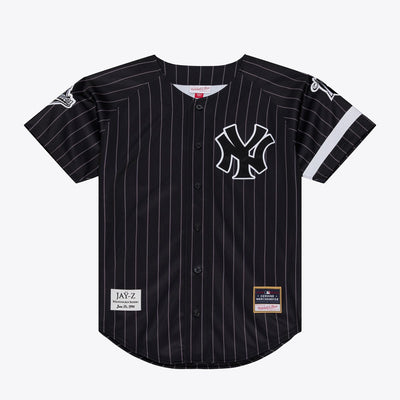 New York Yankees Jay-Z Reasonable Doubt x Mitchell & Ness Black Baseball Jersey