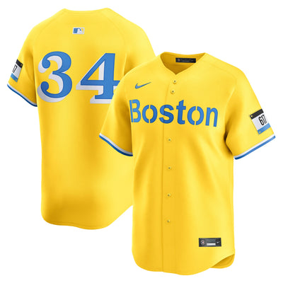 Boston Red Sox David Ortiz Nike Yellow Alternate 3 Limited Player Jersey