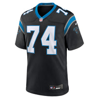 Carolina Panthers Jake Curhan Nike Black Team Game Jersey