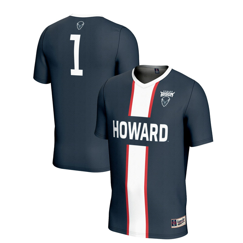 #1 Howard Bison GameDay Greats Lightweight Soccer Fashion Jersey - Navy