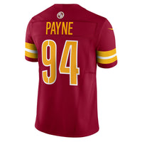 Washington Commanders Daron Payne Nike Burgundy Vapor F.U.S.E. Limited Jersey