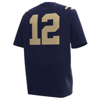 #12 Navy Midshipmen Under Armour Replica Football Jersey - Navy