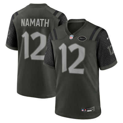New York Jets Joe Namath Nike Gotham Green 2025 Rivalries Collection Retired Player Game Jersey