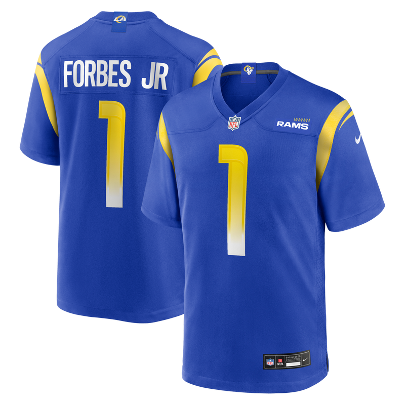 Los Angeles Rams Emmanuel Forbes Jr. Nike Royal Team Game Jersey