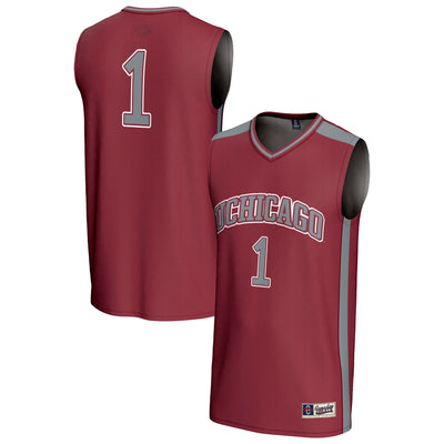 #1 UChicago Maroons GameDay Greats Lightweight Basketball Fashion Jersey - Maroon