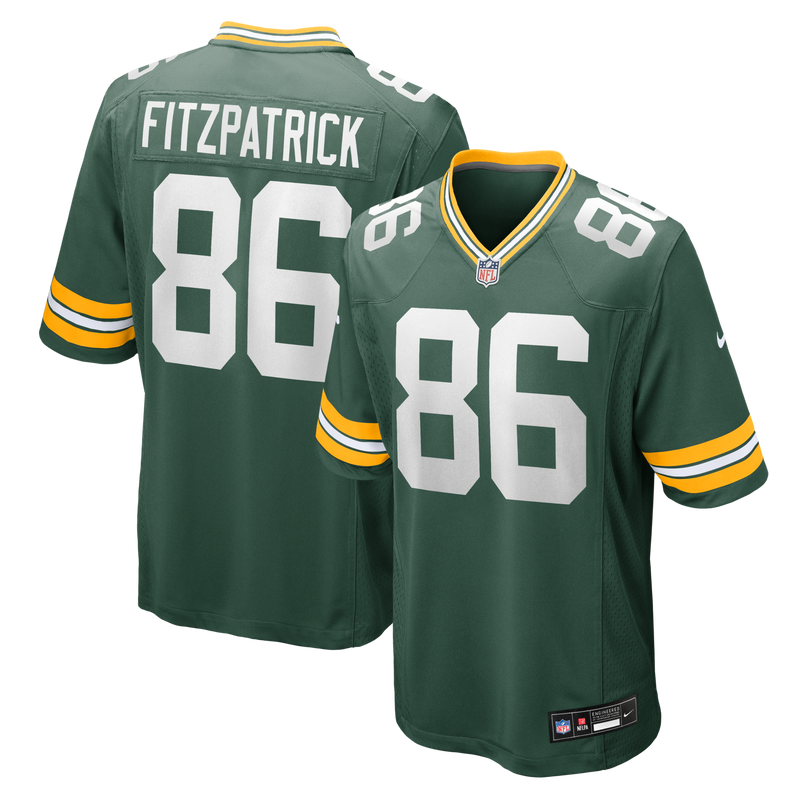 Green Bay Packers John FitzPatrick Nike Green Team Game Jersey