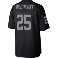 Las Vegas Raiders Fred Biletnikoff Mitchell & Ness Black Legacy Replica Jersey