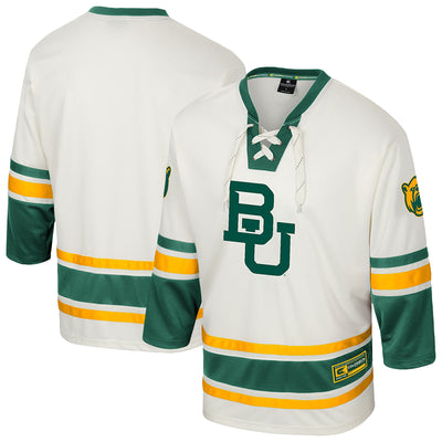 Baylor Bears Colosseum Puck Proud Fashion Hockey Jersey - Cream