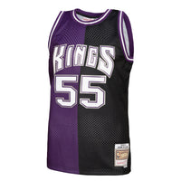 Sacramento Kings Mitchell & Ness Jason Williams 2000 Split Swingman Jersey - Black/Purple