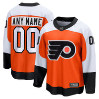 Philadelphia Flyers Fanatics Orange Home Breakaway Custom Jersey