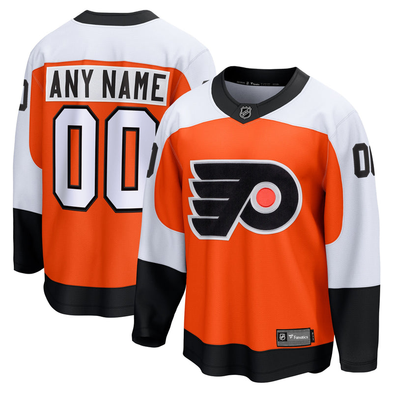 Philadelphia Flyers Fanatics Orange Home Breakaway Custom Jersey