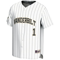 #1 Vanderbilt Commodores GameDay Greats Lightweight Baseball Jersey - White