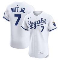 Kansas City Royals Bobby Witt Jr. Nike White Home Elite Player Jersey