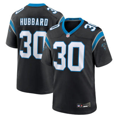 Carolina Panthers Chuba Hubbard Nike Black Team Game Jersey