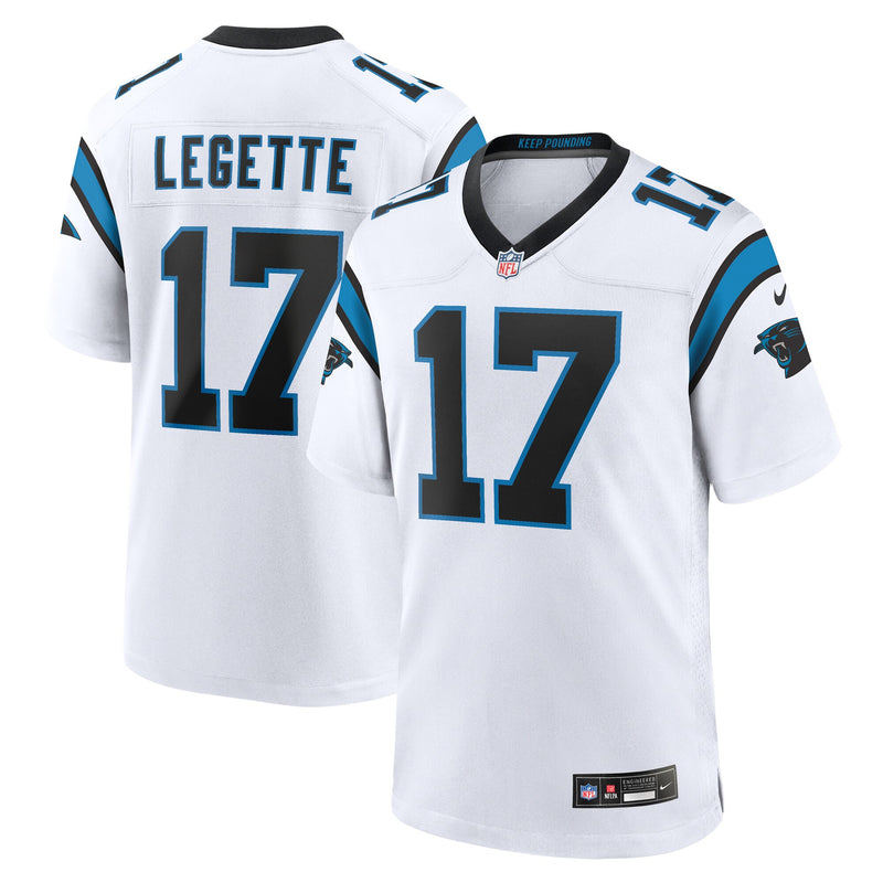 Carolina Panthers Xavier Legette Nike White Game Jersey