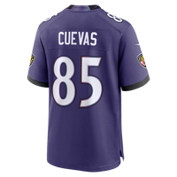 Baltimore Ravens Josh Cuevas Nike Purple Team Game Jersey