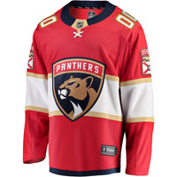 Florida Panthers Fanatics Red Home Breakaway Custom Jersey