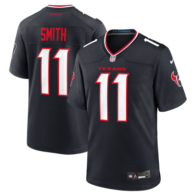 Houston Texans Tremon Smith Nike Navy Team Game Jersey
