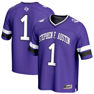 #1 Stephen F Austin Lumberjacks GameDay Greats Lightweight Collegiate Football Fashion Jersey - Purple