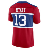 New York Giants Jalin Hyatt Nike Century Red Alternate Vapor F.U.S.E. Limited Jersey