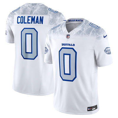 Buffalo Bills Keon Coleman Nike White 2025 Rivalries Collection Stitched Limited Jersey