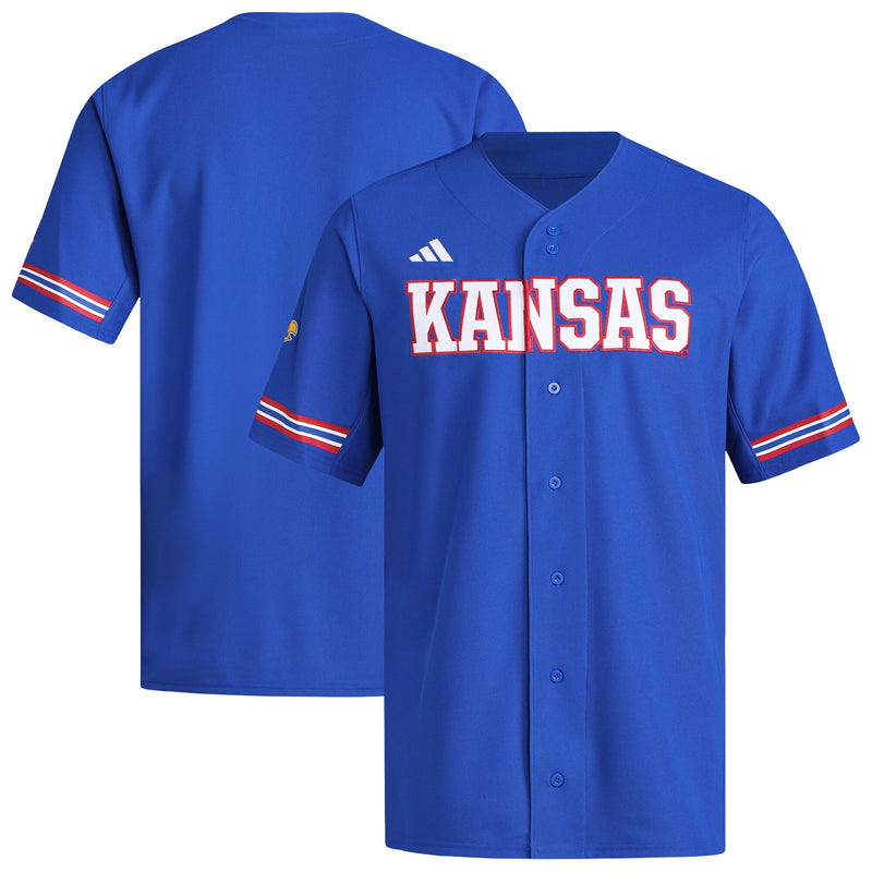 Kansas Jayhawks adidas Replica Baseball Jersey - Royal