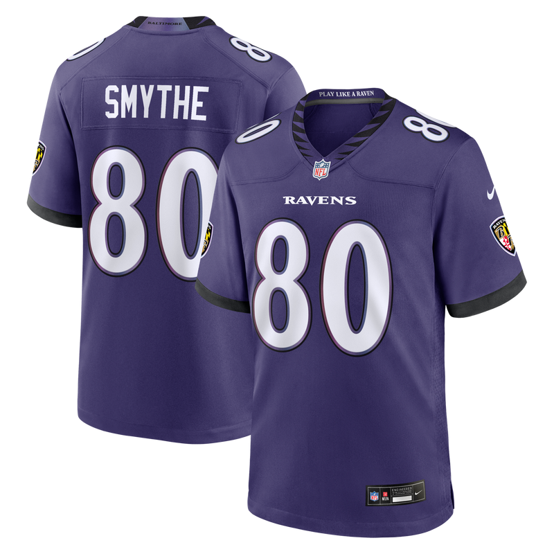 Baltimore Ravens Durham Smythe Nike Purple Team Game Jersey