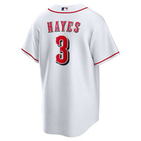 Cincinnati Reds Ke'Bryan Hayes Nike White Home Replica Jersey