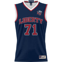 #71 Liberty Flames GameDay Greats Lightweight Basketball Jersey - Navy