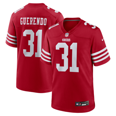 San Francisco 49ers Isaac Guerendo Nike Scarlet Game Jersey