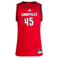 #45 Louisville Cardinals adidas Replica Swingman Jersey - Red