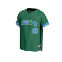 Tulane Green Wave GameDay Greats NIL Pick-A-Player Lightweight Baseball Jersey - Green