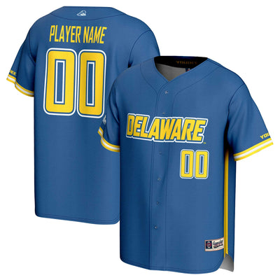 Delaware Fightin' Blue Hens GameDay Greats NIL Pick-A-Player Baseball Lightweight Jersey - Royal
