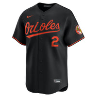 Baltimore Orioles Gunnar Henderson Nike Black Alternate Limited Player Jersey