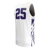 #25 Kansas State Wildcats Nike Replica Basketball Jersey - White