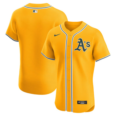 Athletics Nike Gold Alternate 2 Elite Jersey