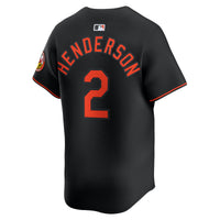 Baltimore Orioles Gunnar Henderson Nike Black Alternate Limited Player Jersey